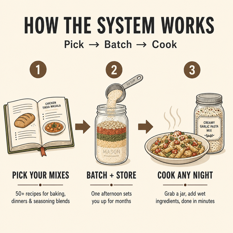 The Dry Mix Pantry — how it works